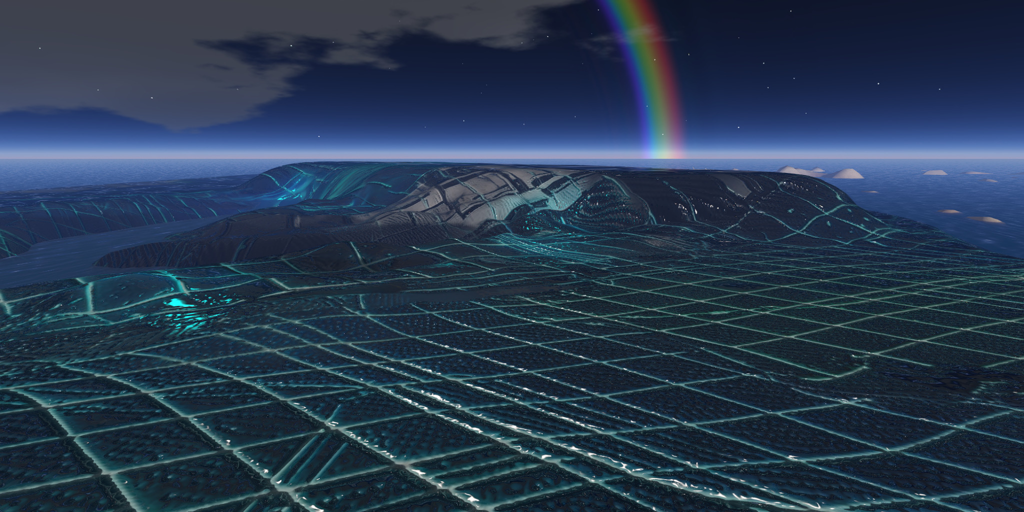 TerrainSkin full-region terrain mesh